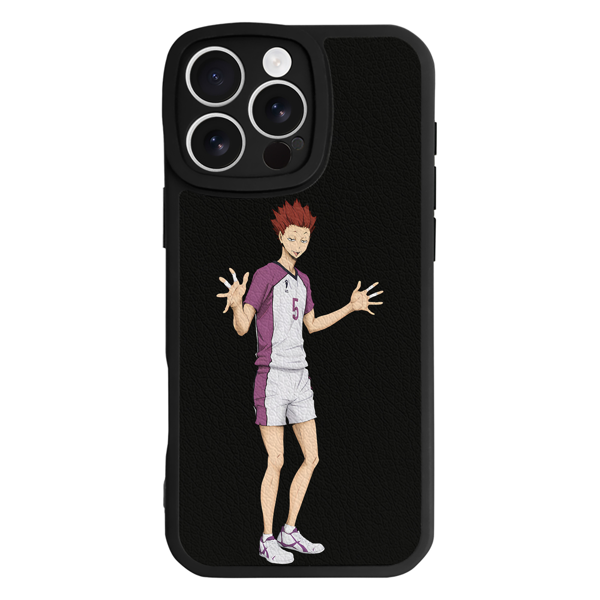 （画像用） ハイキュー!! Haikyu!! 【iPhone 16シリーズ対応】シリコンスマホケース（レザー調） 材質：シリコン